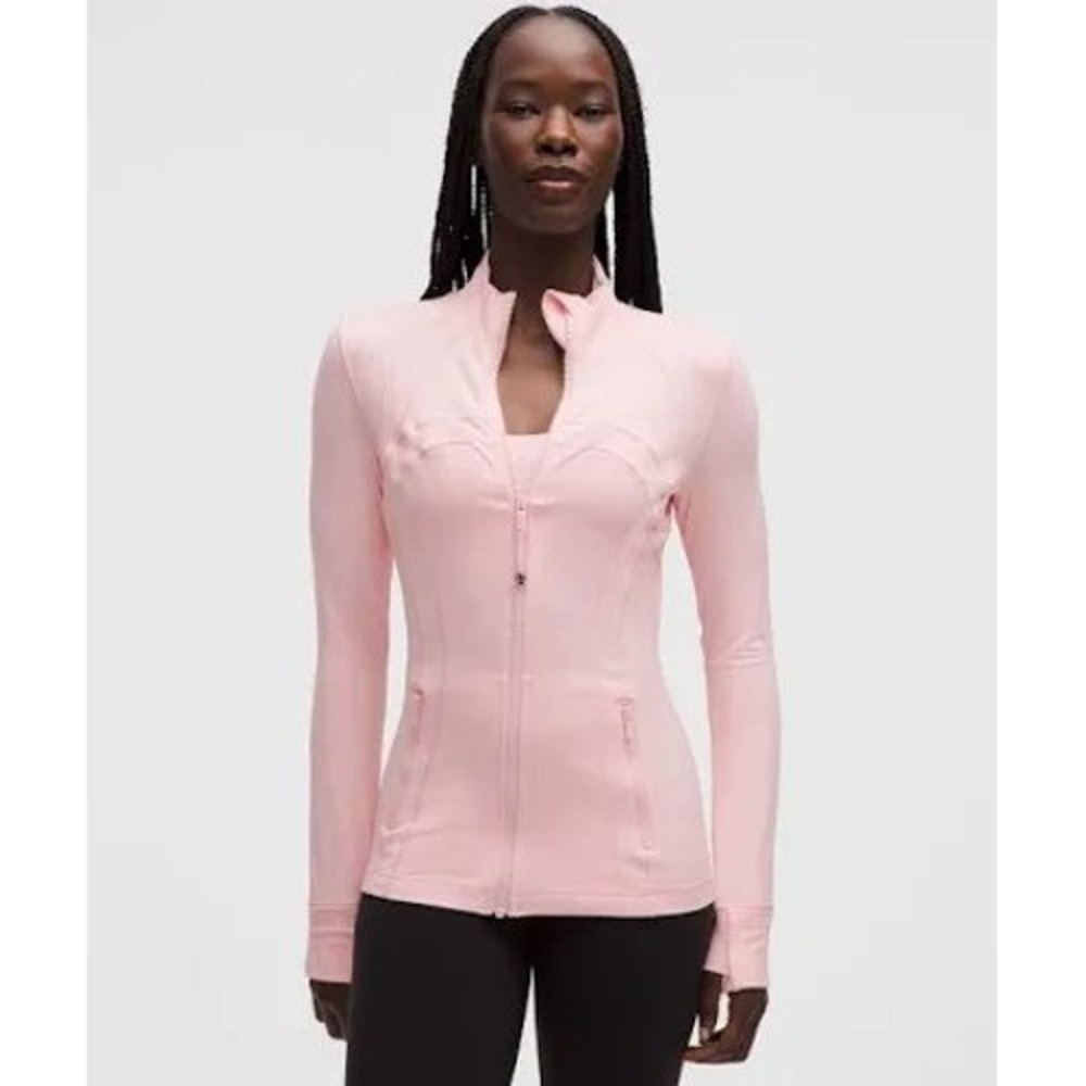 Lululemon Pink Define Jacket Luon Full Zip Yoga Layer LW3HJFS Size 12